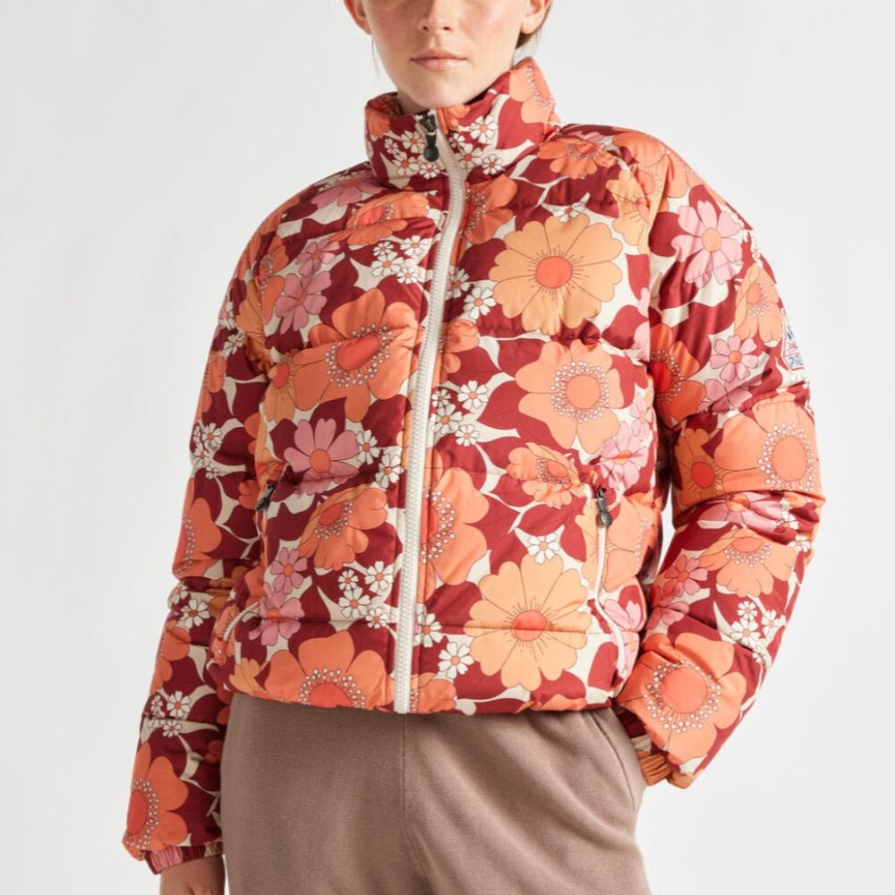 Pyrenex Vintage Mythic unisex down jacket with floral print multi floral